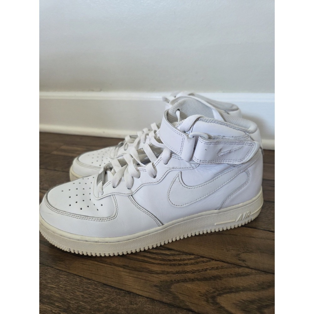 Nike Air Force 1 High Top Sneakers Men's 9 White 315123-111